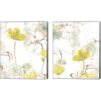 Framed 'Floral Arc 2 Piece Canvas Print Set' border=
