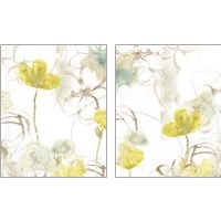 Framed 'Floral Arc 2 Piece Art Print Set' border=