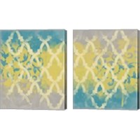 Framed Yellow in the Middle  2 Piece Canvas Print Set