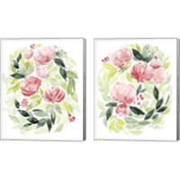 Framed 'Buoyant Bouquet 2 Piece Canvas Print Set' border=