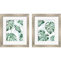 Framed 'Split Leaf 2 Piece Framed Art Print Set' border=
