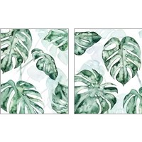 Framed 'Split Leaf 2 Piece Art Print Set' border=