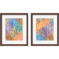 Framed 'Quilted Monoprints 2 Piece Framed Art Print Set' border=