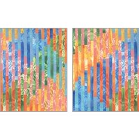 Framed Quilted Monoprints 2 Piece Art Print Set