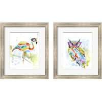 Framed 'Smarty-Pants Animal 2 Piece Framed Art Print Set' border=