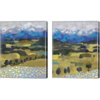 Framed 'Alpine Impression 2 Piece Canvas Print Set' border=