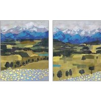 Framed 'Alpine Impression 2 Piece Art Print Set' border=
