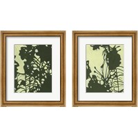 Framed 'Exotic Silhouette 2 Piece Framed Art Print Set' border=