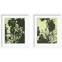 Framed 'Exotic Silhouette 2 Piece Framed Art Print Set' border=