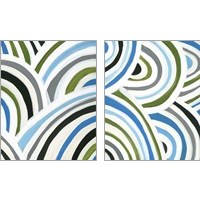 Framed Swirly Bob 2 Piece Art Print Set