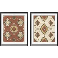 Framed 'Non-Embellished Native Design 2 Piece Framed Art Print Set' border=