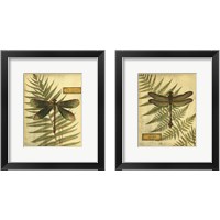 Framed 'Royal Dragonflies 2 Piece Framed Art Print Set' border=