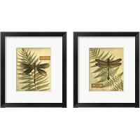Framed 'Royal Dragonflies 2 Piece Framed Art Print Set' border=