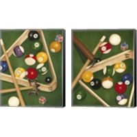 Framed 'Rack'em Up 2 Piece Canvas Print Set' border=