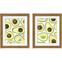 Framed 'Avocado Arrangement 2 Piece Framed Art Print Set' border=
