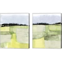 Framed 'Pale Vista 2 Piece Canvas Print Set' border=