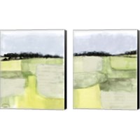 Framed 'Pale Vista 2 Piece Canvas Print Set' border=