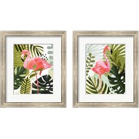 Framed Flamingo Forest 2 Piece Framed Art Print Set
