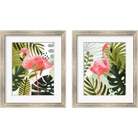 Framed Flamingo Forest 2 Piece Framed Art Print Set