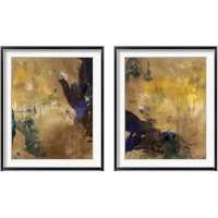 Framed 'Amber Haze 2 Piece Framed Art Print Set' border=