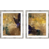 Framed 'Amber Haze 2 Piece Framed Art Print Set' border=
