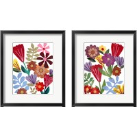 Framed Bright Floral 2 Piece Framed Art Print Set