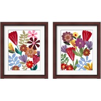 Framed Bright Floral 2 Piece Framed Art Print Set