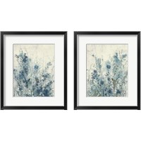Framed 'Blue Spring 2 Piece Framed Art Print Set' border=