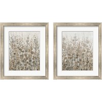 Framed 'Early Fall Flowers 2 Piece Framed Art Print Set' border=