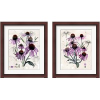 Framed 'Purple Wildflowers 2 Piece Framed Art Print Set' border=