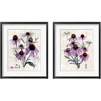 Framed 'Purple Wildflowers 2 Piece Framed Art Print Set' border=