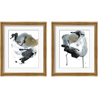Framed 'Raku Abstract 2 Piece Framed Art Print Set' border=