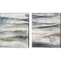 Framed 'Foggy Horizon 2 Piece Canvas Print Set' border=