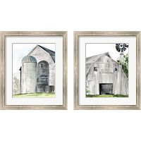 Framed 'Weathered Barn 2 Piece Framed Art Print Set' border=