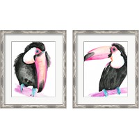 Framed 'Technicolor Toucan  2 Piece Framed Art Print Set' border=