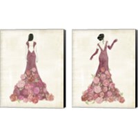 Framed Garland Gown 2 Piece Canvas Print Set