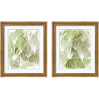 Framed 'Patch Palms 2 Piece Framed Art Print Set' border=