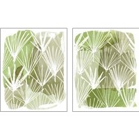 Framed 'Patch Palms 2 Piece Art Print Set' border=