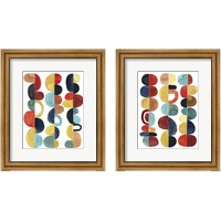 Framed Midcentury Sunrise  2 Piece Framed Art Print Set