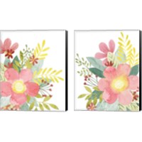 Framed 'Colossal Florals 2 Piece Canvas Print Set' border=
