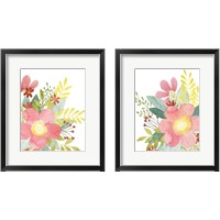 Framed 'Colossal Florals 2 Piece Framed Art Print Set' border=