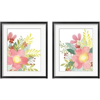 Framed 'Colossal Florals 2 Piece Framed Art Print Set' border=