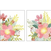 Framed 'Colossal Florals 2 Piece Art Print Set' border=