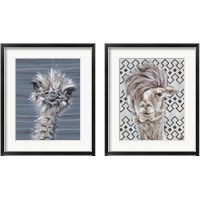 Framed 'Animal Patterns 2 Piece Framed Art Print Set' border=