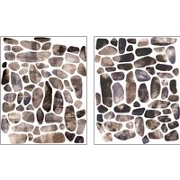 Framed 'Stepping Stones 2 Piece Art Print Set' border=