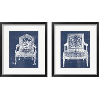Framed Antique Chair Blueprint 2 Piece Framed Art Print Set