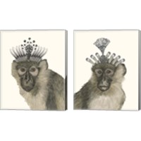 Framed 'Majestic Monkey 2 Piece Canvas Print Set' border=