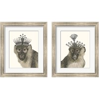 Framed 'Majestic Monkey 2 Piece Framed Art Print Set' border=