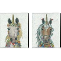 Framed Fiesta Unicorn 2 Piece Canvas Print Set