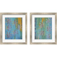 Framed Stained Glass Blooms 2 Piece Framed Art Print Set